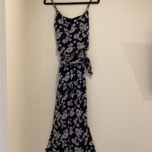Michael Kors Navy Floral Jumpsuit